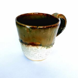 Handcrafted Textured Mug-Brown
