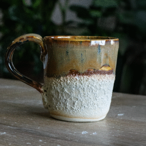 Handcrafted Brown Mug – 12oz Stoneware | Food, Dishwasher & Microwave Safe