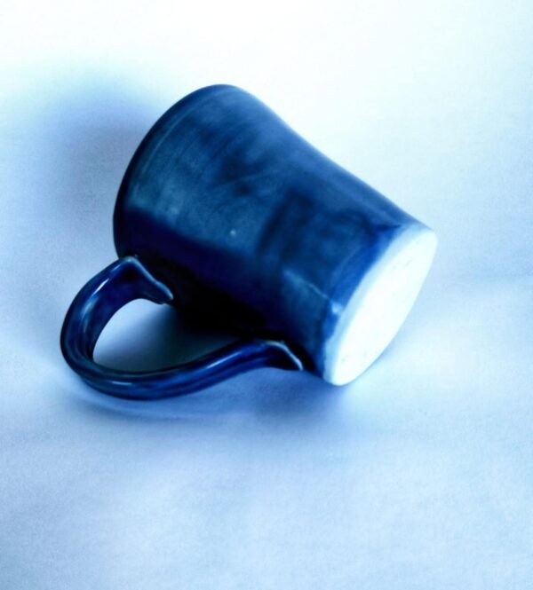 Handcrafted Blue Mug – 12oz Stoneware | Food, Dishwasher & Microwave Safe - Image 8