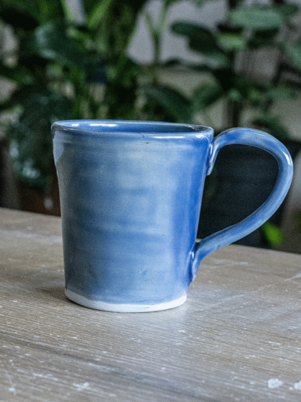 Handcrafted Blue Mug – 12oz Stoneware | Food, Dishwasher & Microwave Safe