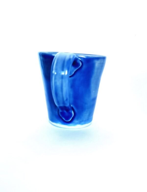 Handcrafted Blue Mug – 12oz Stoneware | Food, Dishwasher & Microwave Safe - Image 2