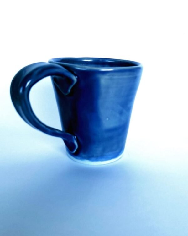 Handcrafted Blue Mug – 12oz Stoneware | Food, Dishwasher & Microwave Safe - Image 12