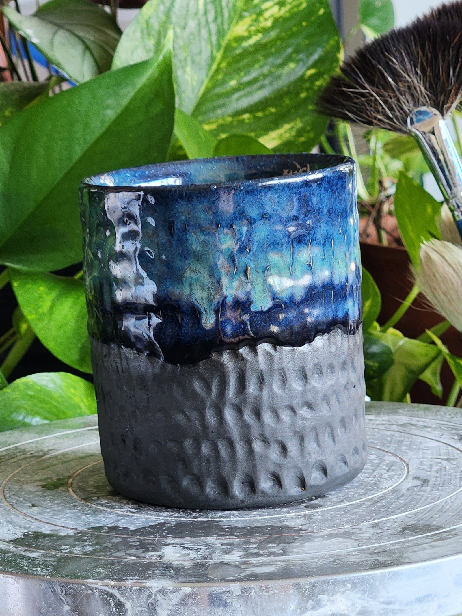 Handmade pottery cup